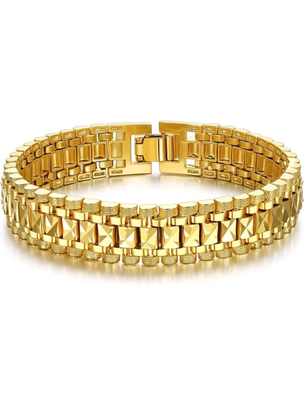 Stylish Stainless Steel Chain Link Bracelet for Men - Durable & Trendy Accessory